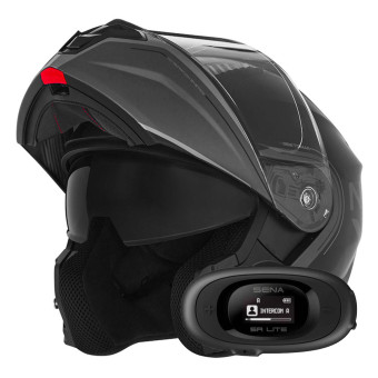 Casque Modulable NOX N968 Tomak Matt Black Titanium + Kit bluetooth 5R Lite