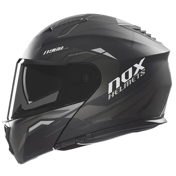 Casque Modulable NOX N968 Ultra Matt Black Titanium