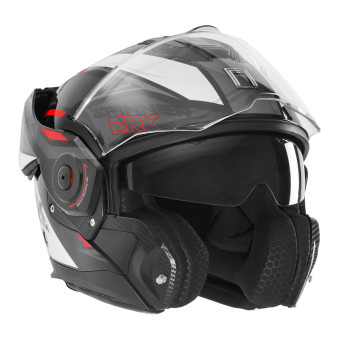 Casque Modulable NOX Spinner Ark White Red Black