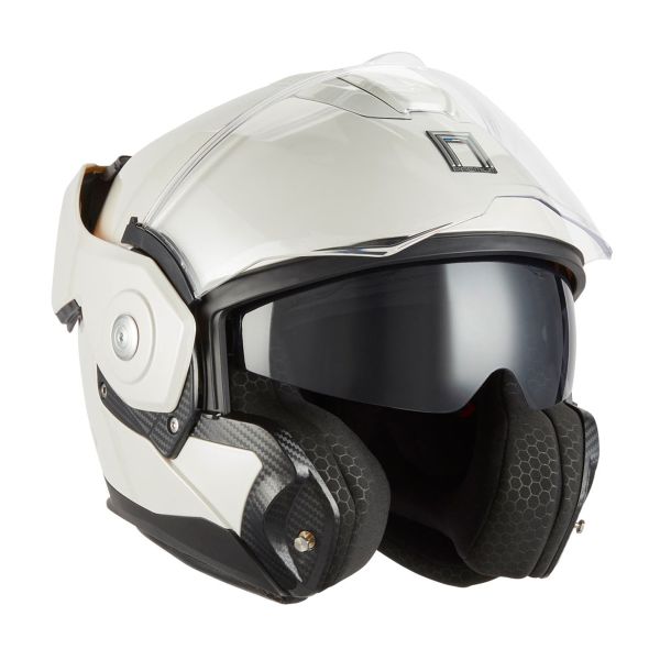 Casque Modulable NOX Spinner Shiny White