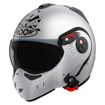 Casque Modulable Roof Boxer Alpha Blackstar Mat Silver White Black Casque Modulable Roof Boxer Alpha Blackstar Mat Silver White Black