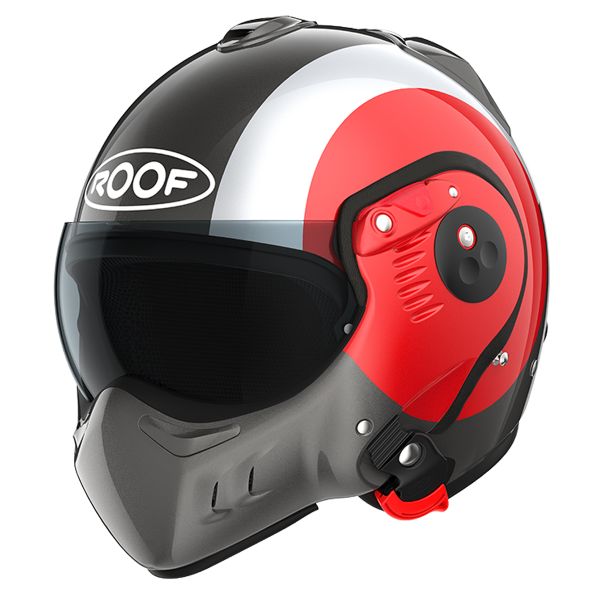 Casque Modulable Roof Boxer Alpha Focus Red Silver