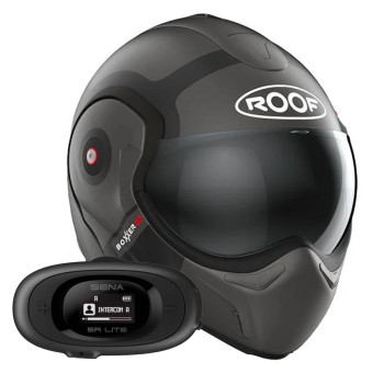 Casque Modulable Roof Boxxer 2 Bond Titane Mat Black + Kit bluetooth 5R Lite Solo Casque Modulable Roof Boxxer 2 Bond Titane Mat Black + Kit bluetooth 5R Lite Solo