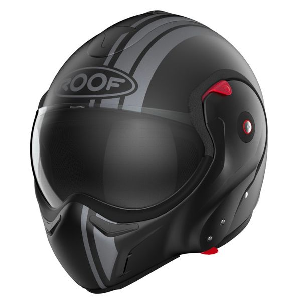 Casque Modulable Roof Boxxer 2 Stripes Mat Black Metal