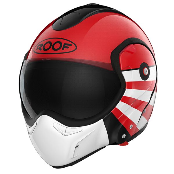 Casque Modulable Roof Boxxer 2 Sunrise Noir Rouge Casque Modulable Roof Boxxer 2 Sunrise Noir Rouge