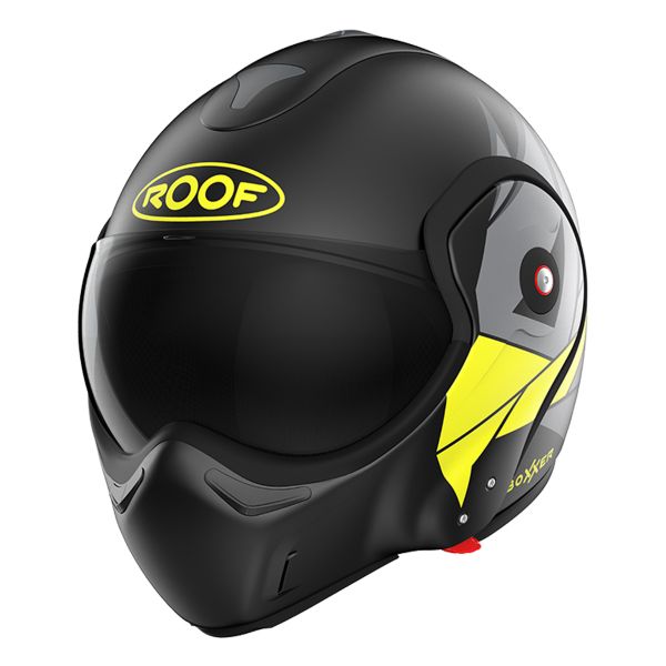 Casque Modulable Roof Boxxer Hawk Mat Black Yellow Casque Modulable Roof Boxxer Hawk Mat Black Yellow