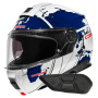 Casque Modulable Schuberth C5 Globe Blue + Kit Bluetooth SC2 C5 - E2