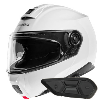 Casque Modulable Schuberth C5 Glossy White + Kit Bluetooth SC2 C5 - E2