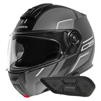 Casque Modulable Schuberth C5 Master Grey + Kit Bluetooth SC2 C5 - E2