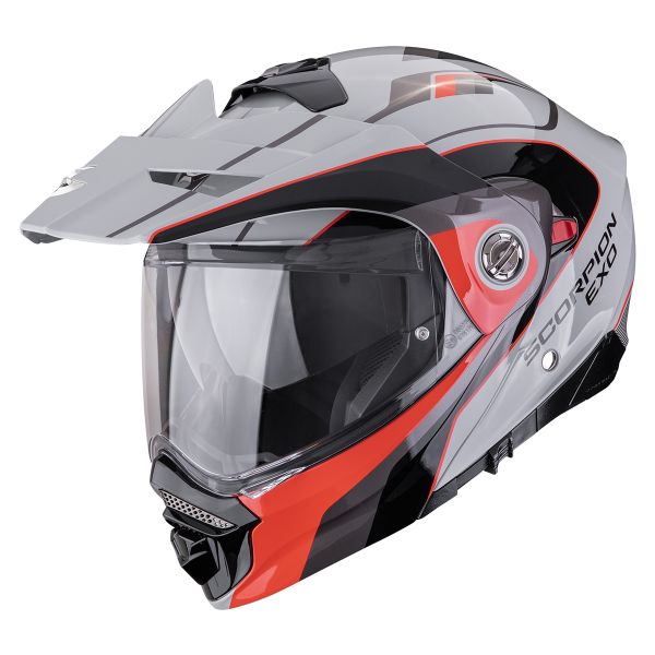 Casque Modulable Scorpion ADX-2 Kamps Grey Red Casque Modulable Scorpion ADX-2 Kamps Grey Red
