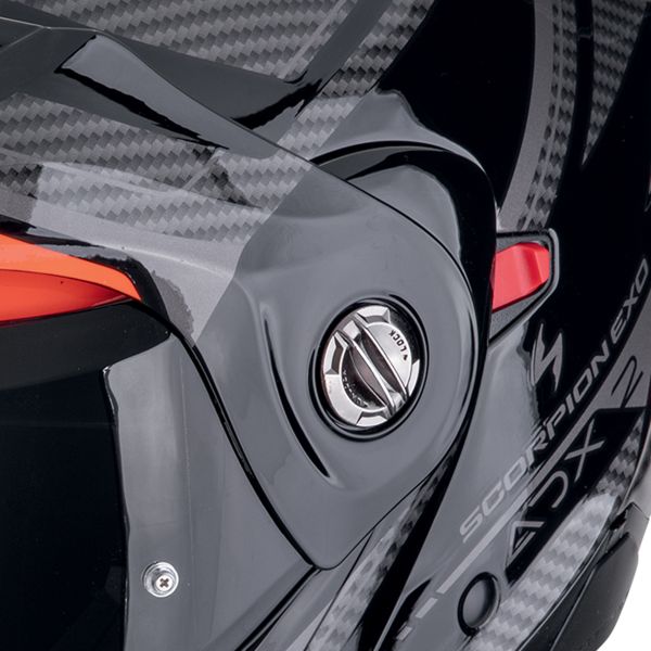 Scorpion ADX-2 Lewis Black Red + Kit Bluetooth 5S Solo