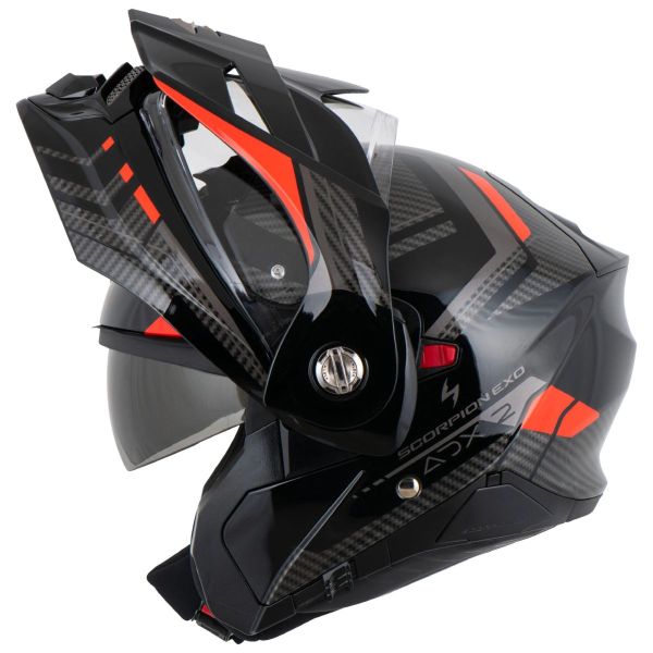 Casque modulable Scorpion AX-2 Lewis position ouvert