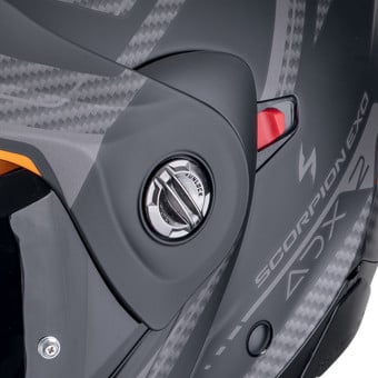 Scorpion ADX-2 Lewis Matt Black Orange + Kit Bluetooth 5S Solo