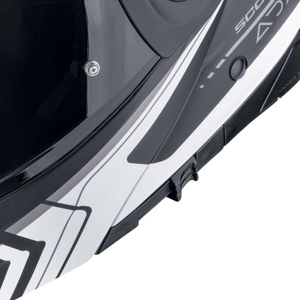 Scorpion ADX-2 Lewis Matt Black Silver + Kit Bluetooth 5S Solo