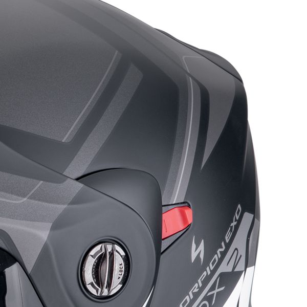 Scorpion ADX-2 Lewis Matt Black Silver + Kit Bluetooth 5S Solo