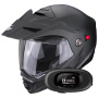 Casque Modulable Scorpion ADX-2 Matt Black + Kit bluetooth 5R Lite