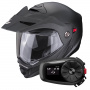 Casque Modulable Scorpion ADX-2 Matt Black + Kit Bluetooth 5S