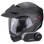 Casque Modulable Scorpion ADX-2 Matt Black + Kit Bluetooth Lokui K30