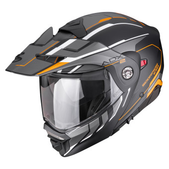 Casque Modulable Scorpion ADX-2 Walt Black Matt Orange