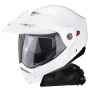 Casque Modulable Scorpion ADX-2 White + Kit bluetooth Exo-Com Link-1C Solo