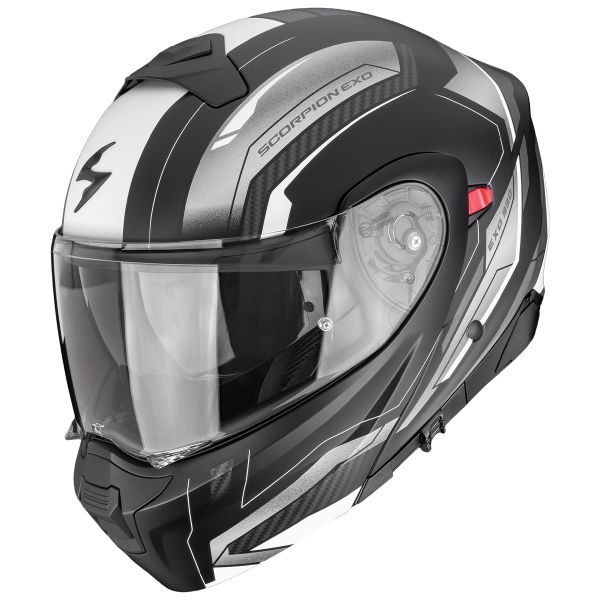 Casque Modulable Scorpion Exo 930 Evo Space Matt Black Silver White