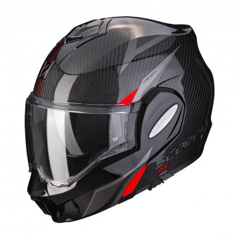 Casque Modulable Scorpion EXO TECH Carbon Top Black Red Casque Modulable Scorpion EXO TECH Carbon Top Black Red