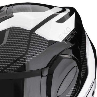 Scorpion Exo Tech Evo Animo Black White + Kit Bluetooth 5S