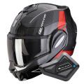 Pack Exo Tech Evo Carbon CAD Black Red + Kit Bluetooth BT Mini