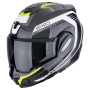 Casque Modulable Scorpion Exo Tech Evo Carbon Cosy Black Yellow Fluo