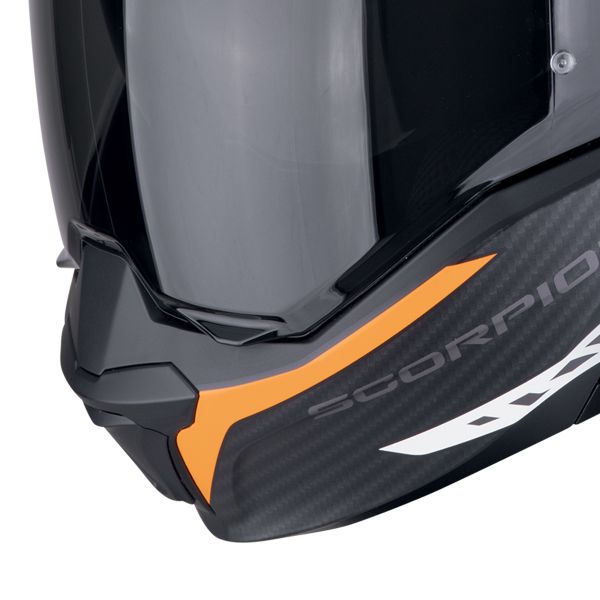 Scorpion Exo Tech Evo Carbon Cosy Matt Black Orange + Kit Bluetooth BT Mini