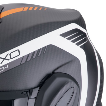 Scorpion Exo Tech Evo Carbon Cosy Matt Black Orange + Kit Bluetooth BT Mini