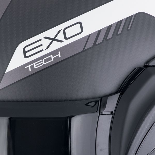 Scorpion Exo Tech Evo Carbon Cosy Matt Black Orange + Kit Bluetooth BT Mini