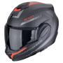 Casque Modulable Scorpion Exo Tech Evo Carbon Cosy Matt Black Red