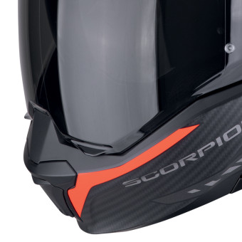 Scorpion Exo Tech Evo Carbon Cosy Matt Black Red + Kit Bluetooth BT Mini