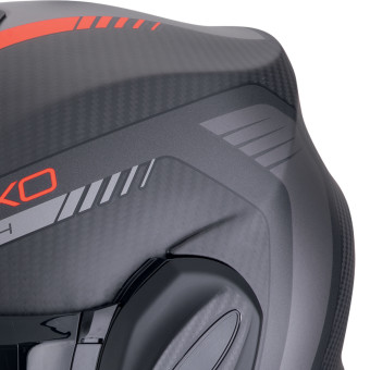 Scorpion Exo Tech Evo Carbon Cosy Matt Black Red + Kit Bluetooth BT Mini