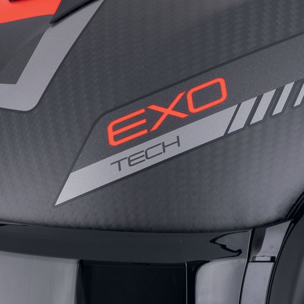 Scorpion Exo Tech Evo Carbon Cosy Matt Black Red