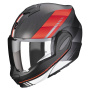 Casque Modulable Scorpion Exo Tech Evo Carbon Genus Matt Black Red