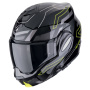 Casque Modulable Scorpion Exo Tech Evo Conquer Black Yellow Fluo