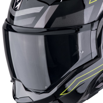 Scorpion Exo Tech Evo Conquer Black Yellow Fluo + Kit Bluetooth 5S Solo