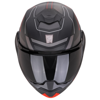 Scorpion Exo Tech Evo Conquer Matt Black Red + Kit bluetooth Exo-Com Link-1