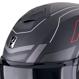 Scorpion Exo Tech Evo Conquer Matt Black Red + Kit bluetooth Exo-Com Link-1