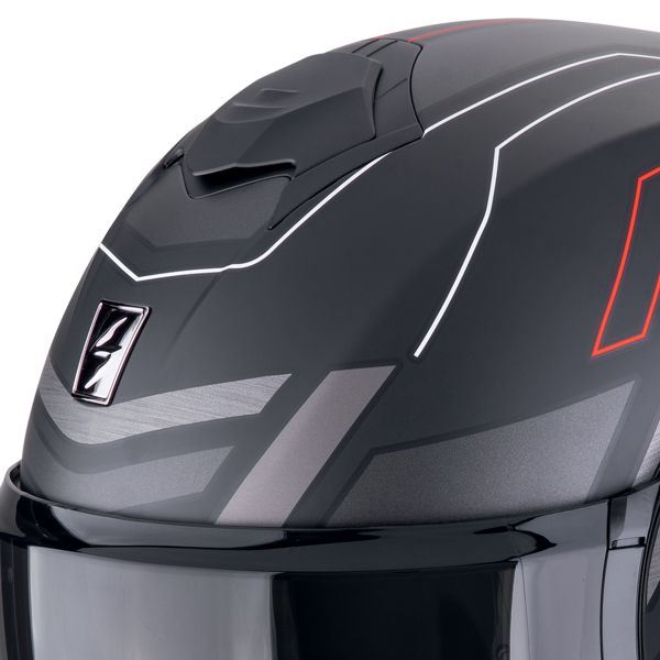 Scorpion Exo Tech Evo Conquer Matt Black Red + Kit bluetooth 5R Lite Solo