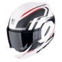 Casque Modulable Scorpion Exo Tech Evo Furio Matt White Black Red
