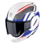 Casque Modulable Scorpion Exo Tech Evo Furio White Red Blue