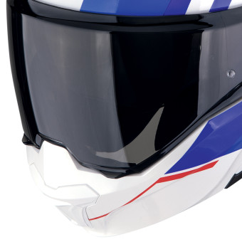 Scorpion Exo Tech Evo Furio White Red Blue + Kit Bluetooth BT Mini