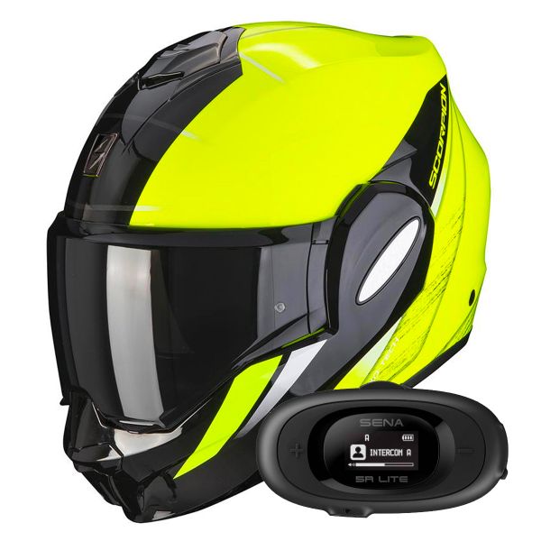 Pack Casque + Kit bluetooth et Scorpion Exo Tech Evo Primus