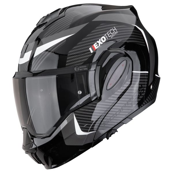 Casque Modulable Scorpion Exo Tech Evo Pro Acuti Black Silver Casque Modulable Scorpion Exo Tech Evo Pro Acuti Black Silver