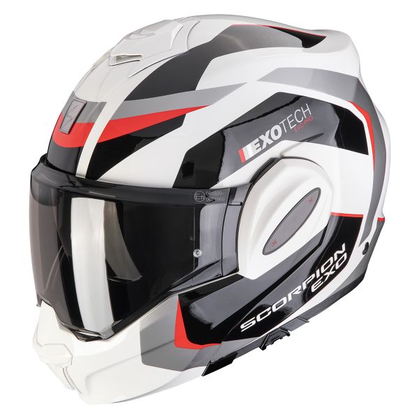 Casque Modulable Scorpion Exo Tech Evo Pro Acuti Grey Black Red