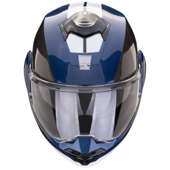 Scorpion Exo Tech Evo Team Blue Black White + Kit bluetooth Exo-Com Link-1C
