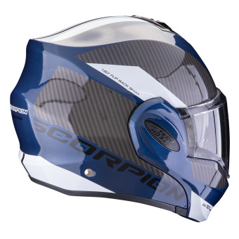 Scorpion Exo Tech Evo Team Blue Black White + Kit bluetooth Exo-Com Link-1C